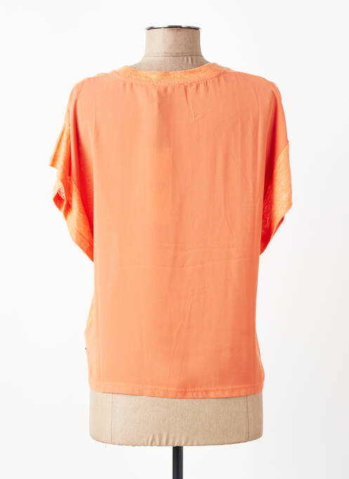 T-shirt coupe droite manches courtes orange LE TEMPS DES CERISES femme