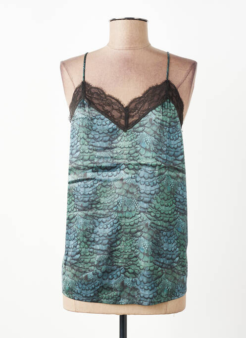 Top imprimé fantaisie fines bretelles bleu SCOTCH & SODA femme