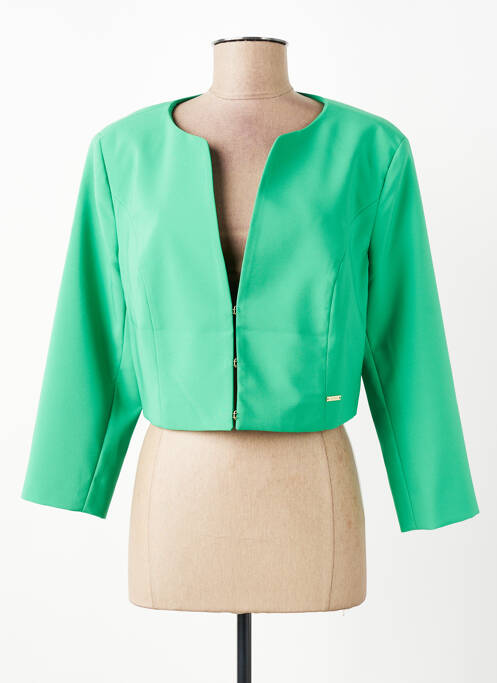 Veste casual col rond vert KOCCA femme