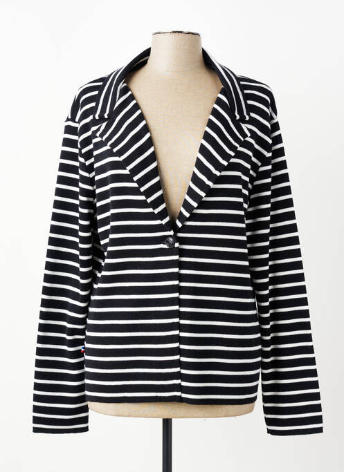 Gilet manches longues coupe cintrée noir BREIZH ANGEL femme