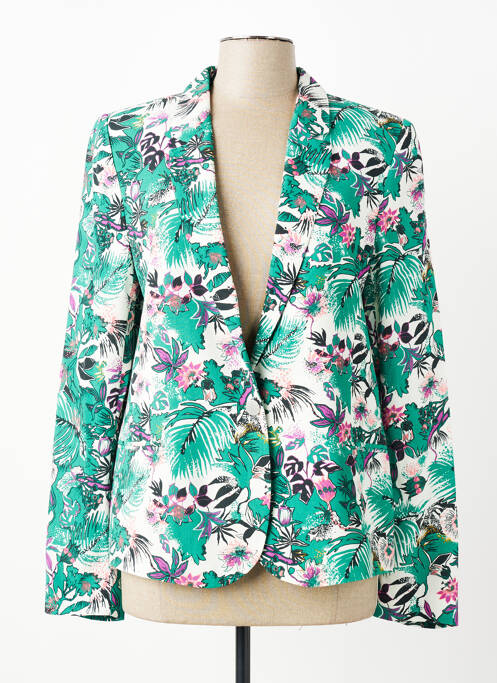 Blazer coupe cintrée vert IKKS femme
