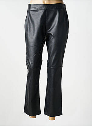 Pantalon 7/8 taille à pinces taille normale noir MKT STUDIO femme