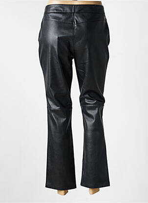 Pantalon 7/8 taille à pinces taille normale noir MKT STUDIO femme