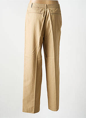 Pantalon large tissage popeline taille haute beige SCOTCH & SODA femme