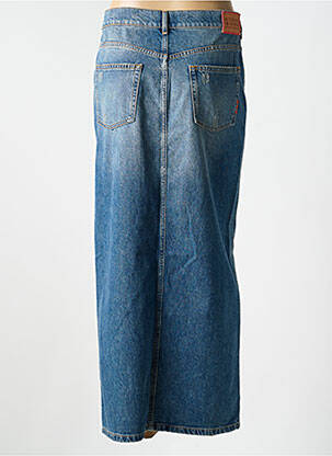 Jupe mi-longue stretch bleu SCOTCH & SODA femme