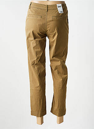 Pantalon chino tissage popeline taille normale vert MKT STUDIO femme