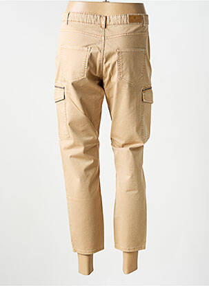 Pantalon cargo slim taille normale beige IKKS femme