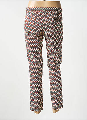 Pantalon chino tissage popeline taille normale marron MKT STUDIO femme