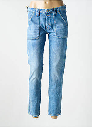 Jeans coupe slim stretch taille normale bleu LE TEMPS DES CERISES femme