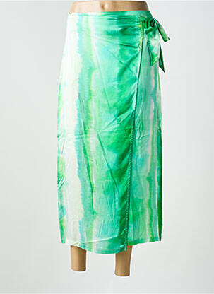 Jupe longue taille normale vert SUNCOO femme