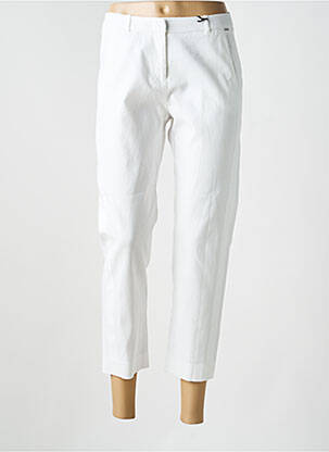 Pantalon chino tissage popeline taille normale beige IKKS femme