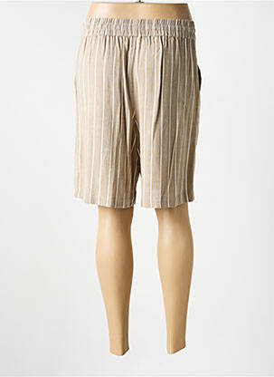 Bermuda taille élastique taille normale beige SELECTED femme