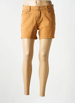 Short fermeture zippée sous rabat boutonné taille normale jaune MKT STUDIO femme