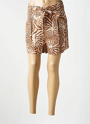 Short taille à pinces taille haute marron SCOTCH & SODA femme