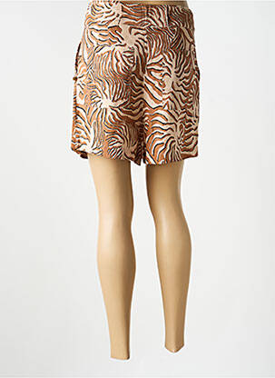 Short taille à pinces taille haute marron SCOTCH & SODA femme