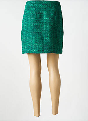 Jupe courte taille à pinces vert SUNCOO femme