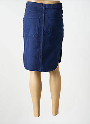 Jupe mi-longue taille haute bleu ACQUAVERDE femme