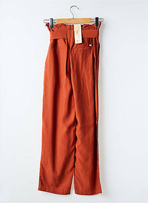 Pantalon droit coupe carotte taille haute orange SCOTCH & SODA femme