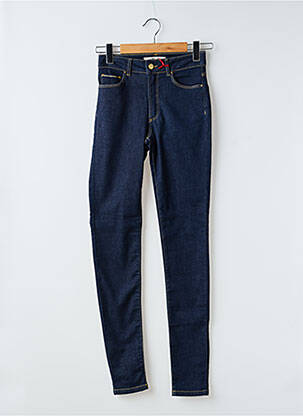 Jeans skinny tissage brut taille haute bleu I.CODE (By IKKS) femme