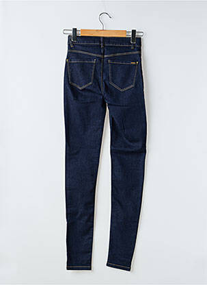 Jeans skinny tissage brut taille haute bleu I.CODE (By IKKS) femme