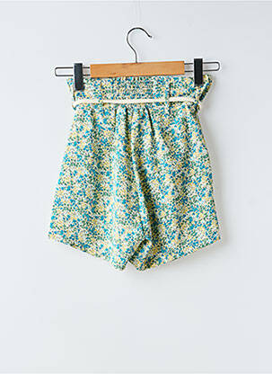 Short taille à pinces taille haute bleu LE TEMPS DES CERISES femme