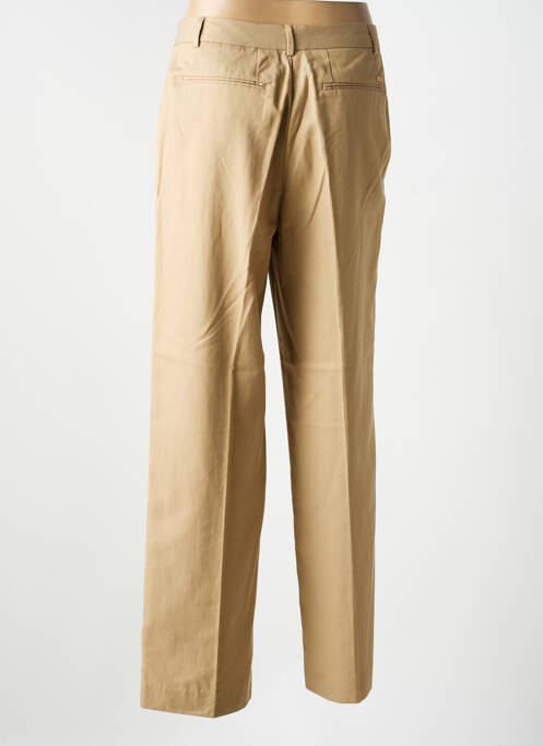 Pantalon large tissage popeline taille haute beige SCOTCH & SODA femme