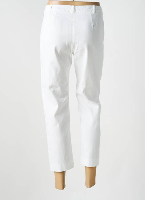 Pantalon chino tissage popeline taille normale beige IKKS femme