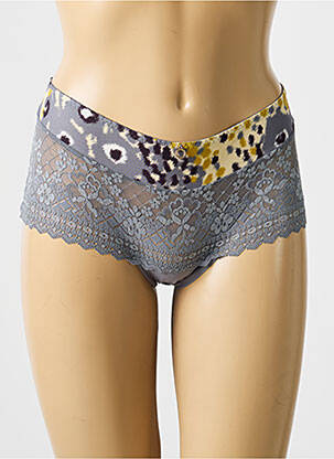 Shorty stretch gris EMPREINTE femme
