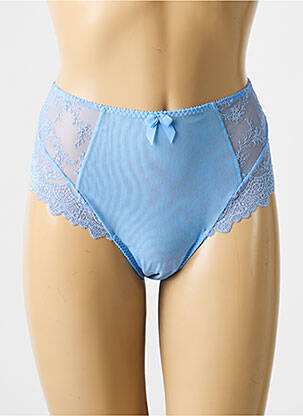 Culotte haute légère et transparente bleu EMPREINTE femme