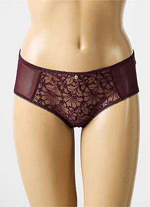 Culotte tissage dentelle violet EMPREINTE femme