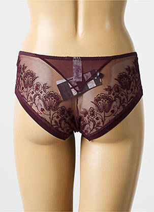 Culotte tissage dentelle violet EMPREINTE femme