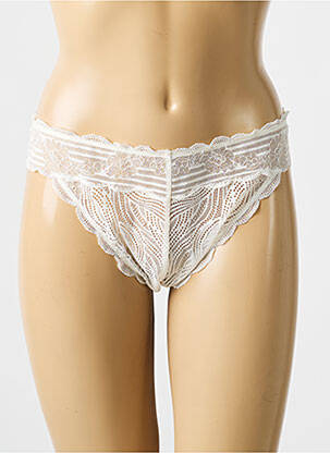 Culotte tissage dentelle blanc TRIUMPH femme