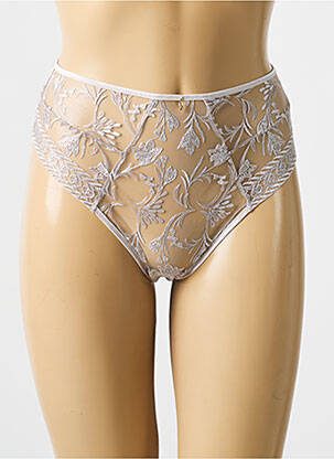 Tanga légère et transparente gris AUBADE femme