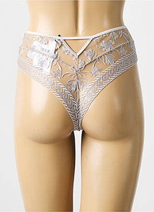 Tanga légère et transparente gris AUBADE femme