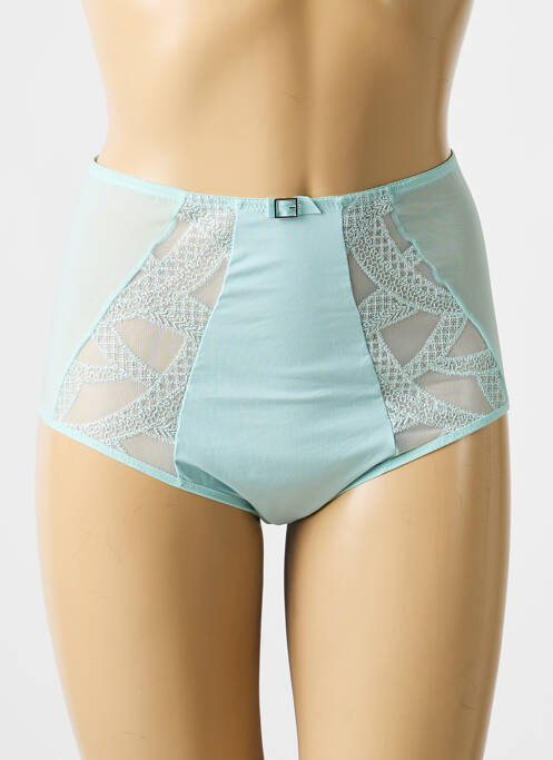 Culotte haute légère et transparente bleu EMPREINTE femme
