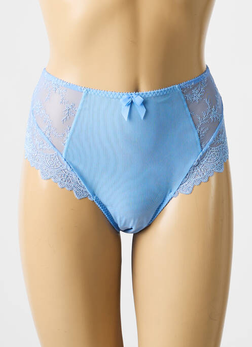 Culotte haute légère et transparente bleu EMPREINTE femme