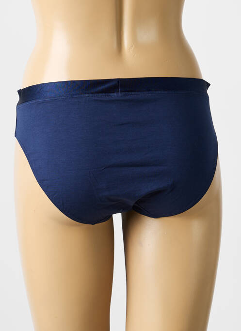 Culotte effet matière satinée bleu CALIDA femme