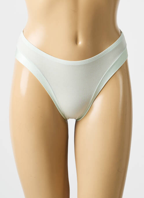 Culotte effet matière satinée vert CALIDA femme