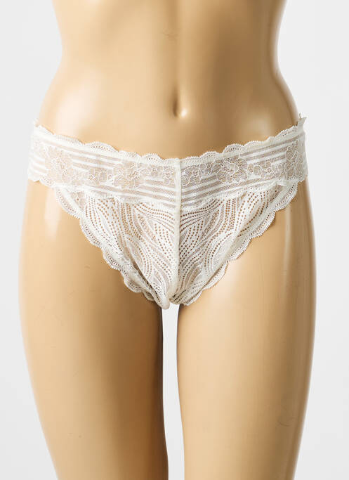 Culotte tissage dentelle blanc TRIUMPH femme
