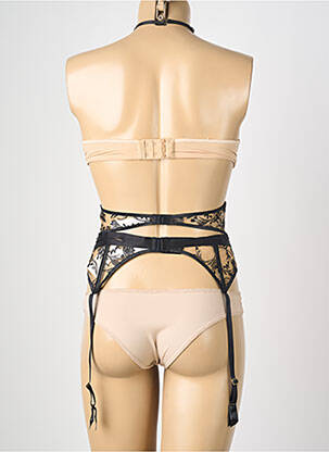 Guêpière/porte-jarretelle broderie noir AUBADE femme