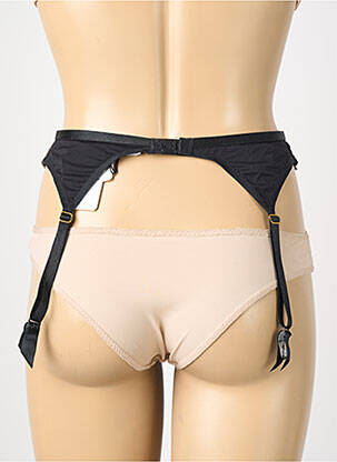 Guêpière/porte-jarretelle broderie noir AUBADE femme