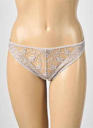 Tanga broderie gris AUBADE femme