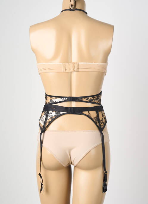 Guêpière/porte-jarretelle broderie noir AUBADE femme