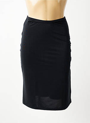 Jupon /fond de robe taille normale noir MARJOLAINE femme