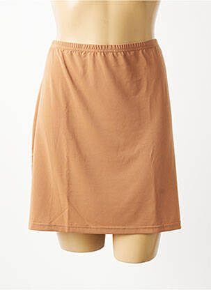 Jupon /fond de robe taille normale marron MARJOLAINE femme