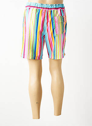 Short de bain imprimé rayures bleu HOM homme