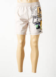 Short de bain imprimé fantaisie beige HOM homme