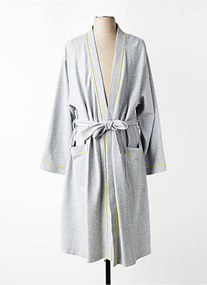 Robe de chambre col v gris CHRISTIAN CANE homme
