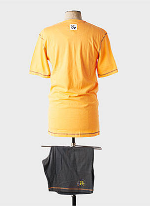 Pyjashort col rond orange CHRISTIAN CANE homme