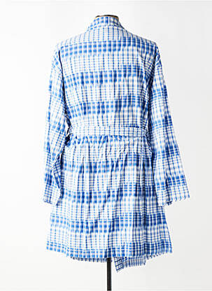 Robe de chambre col v bleu CHRISTIAN CANE homme